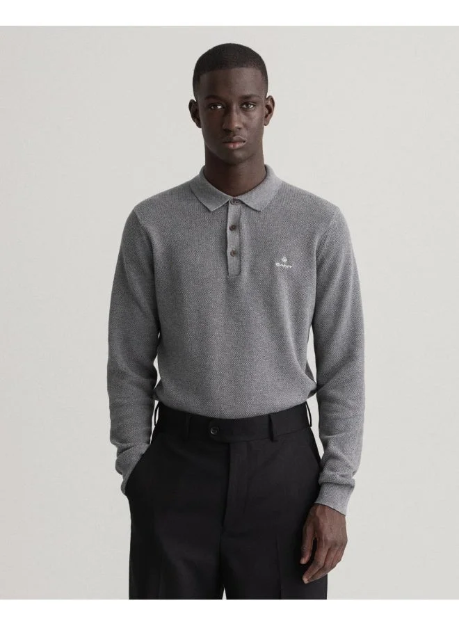 غانت Gant Cotton Pique Polo Sweater