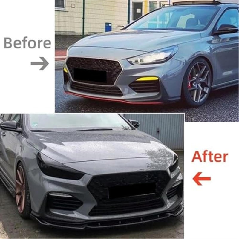 QASULER Front Bumper Lip Spoiler for Hyundai I30N MK3 - Image 3