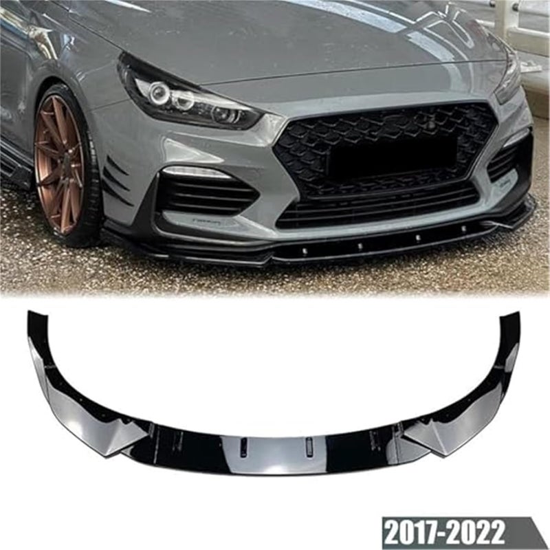 QASULER Front Bumper Lip Spoiler for Hyundai I30N MK3 - Image 2