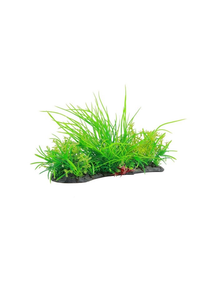 CNZ Aquarium Aquascape Artificial Plastic Plant, 10.5-inch x 8-inch, Green - Image 2