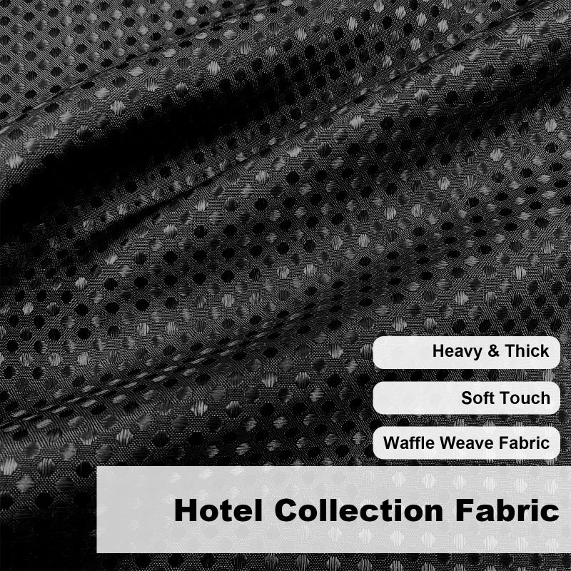 Final Friday Shower Curtain Black Fabric, Waffle Shower Curtains for Bathroom, Hotel Luxury Cloth Bath Curtain Boho Bathroom Decor Set with Grommets Washable No Hooks 72 x 72 Inch - Image 5