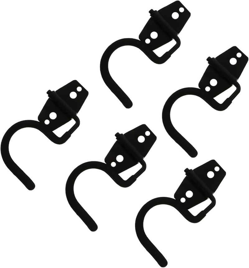 خطافات حائطية متينة للحمل الثقيل 5 قطع حامل مكنسة معدني منظِّم تخزين المرآب - Image 1