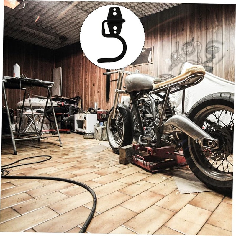 خطافات حائطية متينة للحمل الثقيل 5 قطع حامل مكنسة معدني منظِّم تخزين المرآب - Image 5