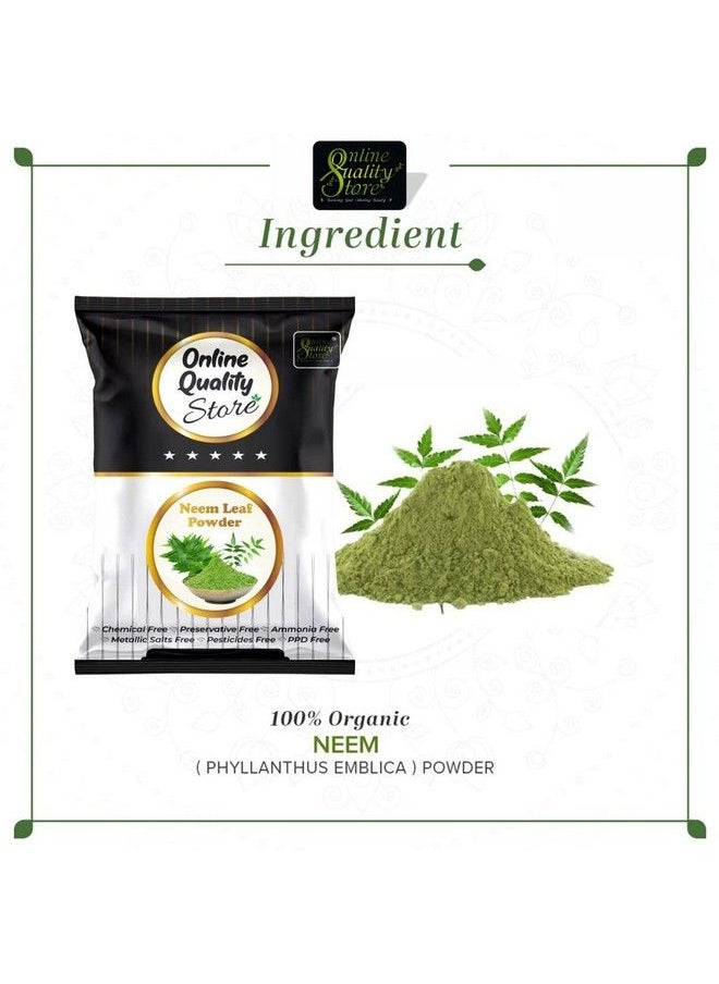 Online Quality Store Neem Powder For Face Pack ;Neem Powder ;Neem Powder For Face Pack Organic ;Pure Neem Powder ;Pure Organic Neem Powder For Facebodyskinhairplants ;Azadirachta Indica100G  - Image 5