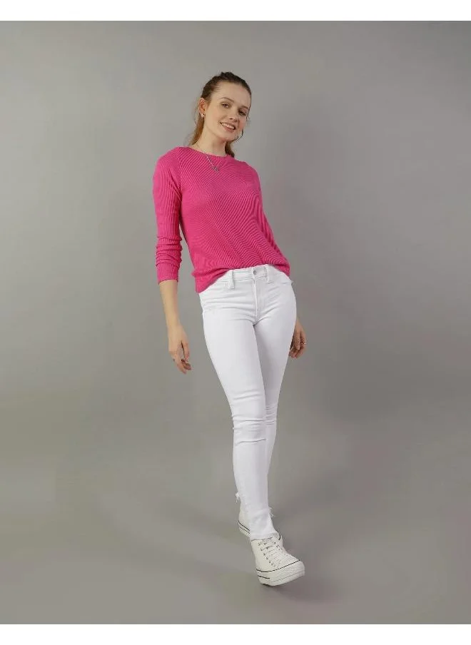 American Eagle AE Long-Sleeve Crew Neck Plush Tee