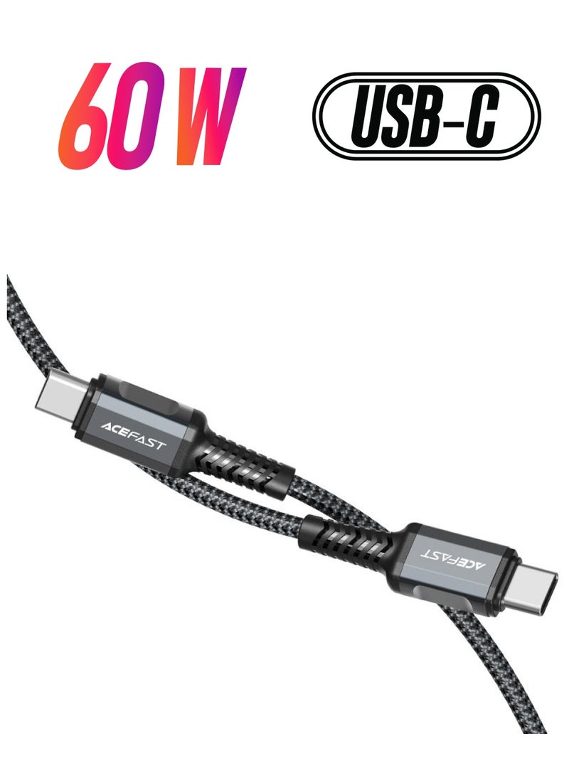 أسيفاست كابل بيانات الشحن ACEFAST C1-03 60W USB-C إلى USB-C. - Image 1