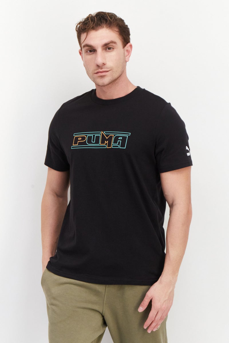 PUMA Men Sportswear Fit Short Sleeve Training T-Shirt, Black - Image 1