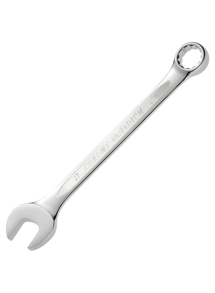 TOTAL 17 Size Double Side Spanner Combination Ring & Open End Spanner Chrome Vanadium 1 Pcs, TCSPA171 - Image 1