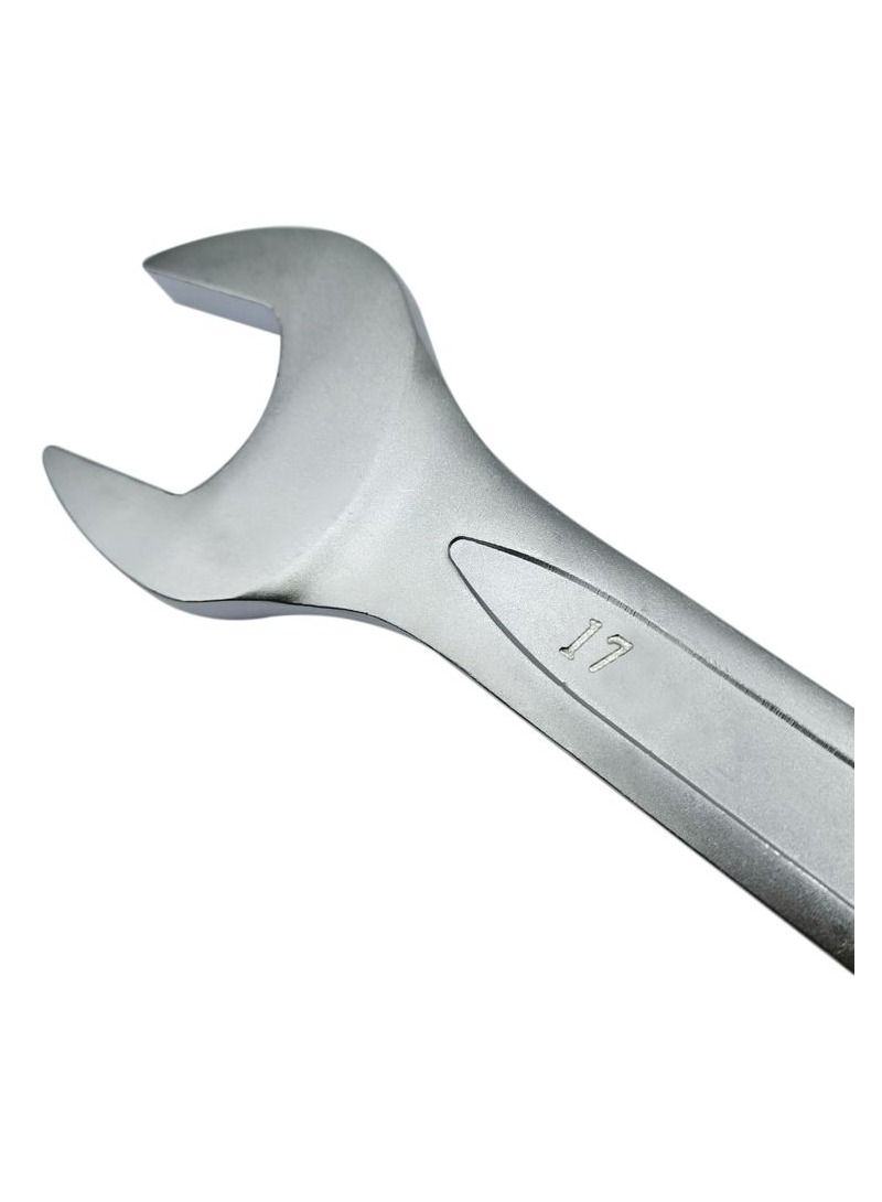 TOTAL 17 Size Double Side Spanner Combination Ring & Open End Spanner Chrome Vanadium 1 Pcs, TCSPA171 - Image 2