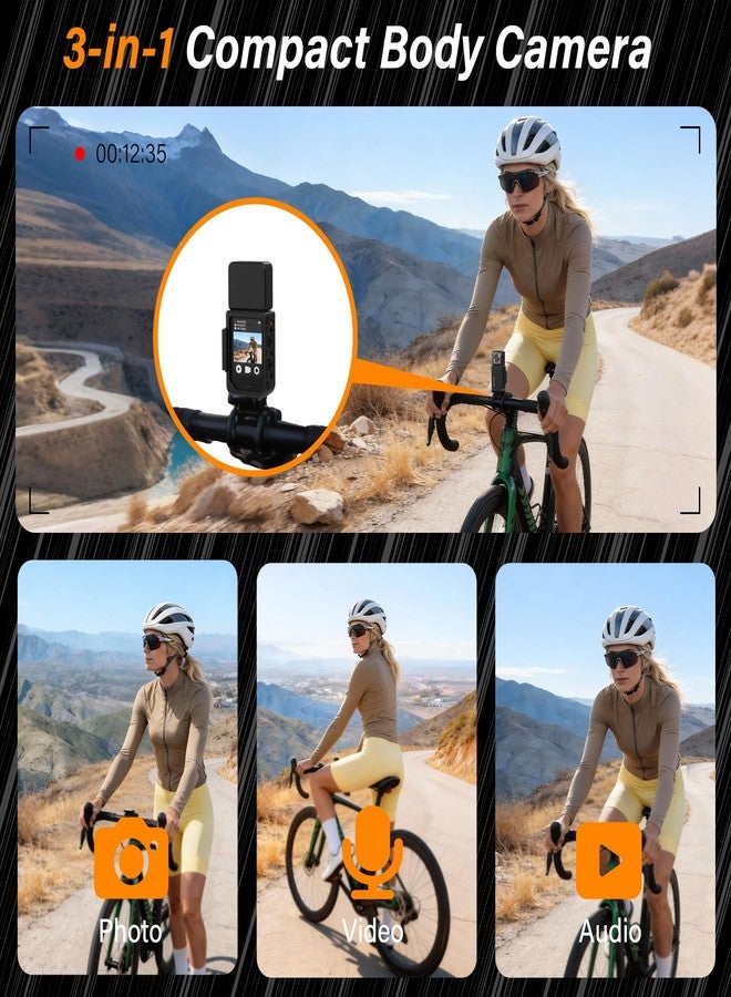 MINIBEAR Action Camera 5K 25P with EIS Stabilization, 180° Rotating Lens Vlogging Camera for YouTube, Body Camera with Touch Screen WiFi & Remote Control for Cycling Running Outdoor Sports Motorcycle Hiking - Image 5