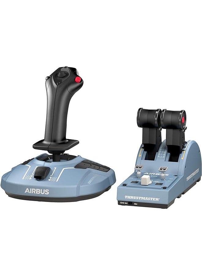 THRUSTMASTER TCA Officer Pack Airbus Edition - Comprehensive Flight Control System with Sidestick and Throttle Quadrant for PC - Image 1