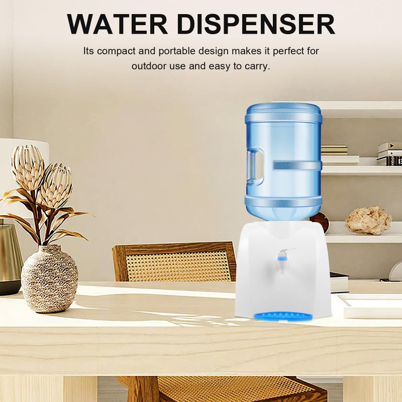 Mini Desktop Water Dispenser with Faucet Portable for Office Home Countertop Cooler - Image 4