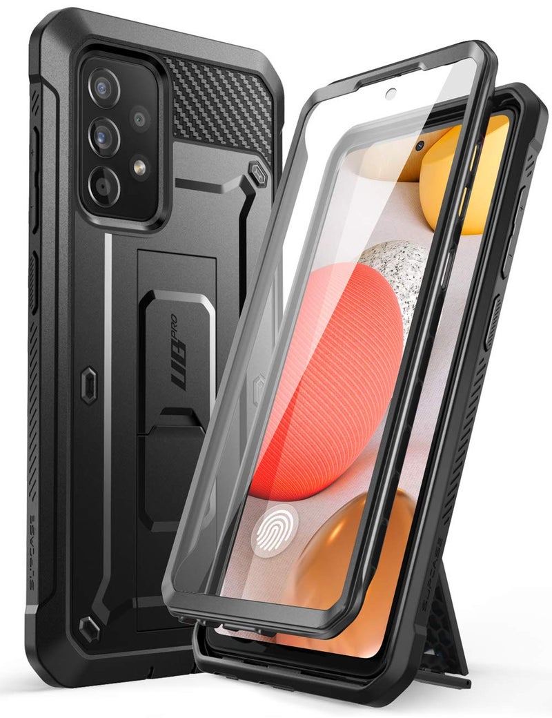 SUPCASE Unicorn Beetle Pro Series Case Designed For Samsung Galaxy A52 45G 2021 Release FullBody Rugged Holster  Kickstand Case with Builtin Screen Protector  Black