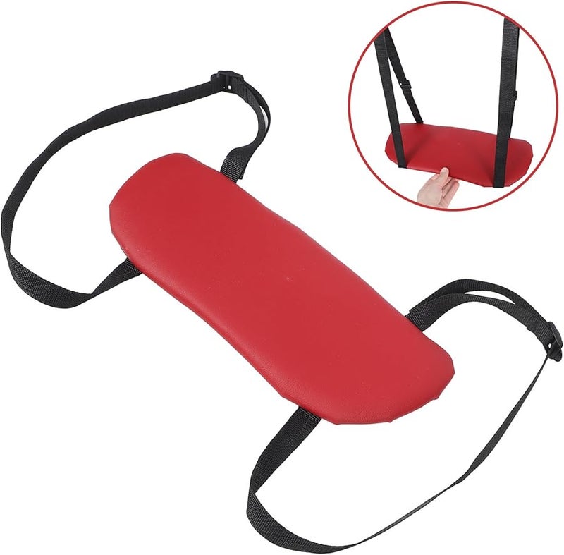 Burgundy Massage Bed Armrest Support Pedal Spa Table Accessory for Home and Salon - Image 4