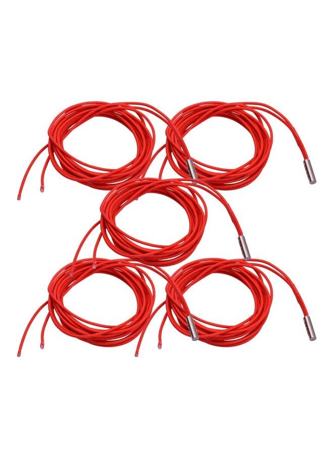 NIBEMINENT 5-Piece Single End Cartridge Heating Tube For 3D Printer Red  - Image 1