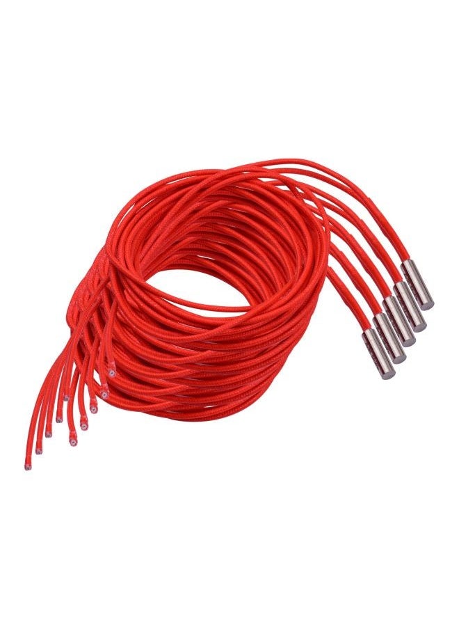 NIBEMINENT 5-Piece Single End Cartridge Heating Tube For 3D Printer Red  - Image 3