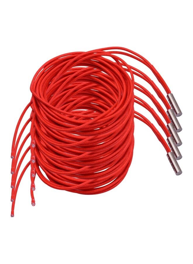 NIBEMINENT 5-Piece Single End Cartridge Heating Tube For 3D Printer Red  - Image 2