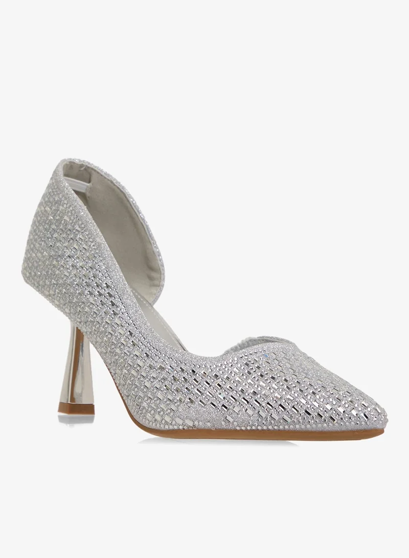 ELLA Glitter Heeled Pump