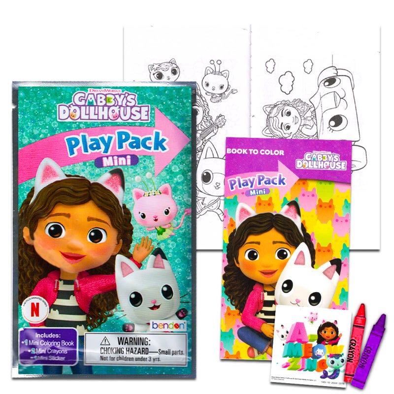 Bendon Gabby's Dollhouse Mini Party Favors Set for Kids - Bundle with 24 Mini Gabby's Dollhouse Grab n Go Play Packs with Coloring Pages, Stickers and More (Gabby's Dollhouse Birthday Party Supplies) - Image 2