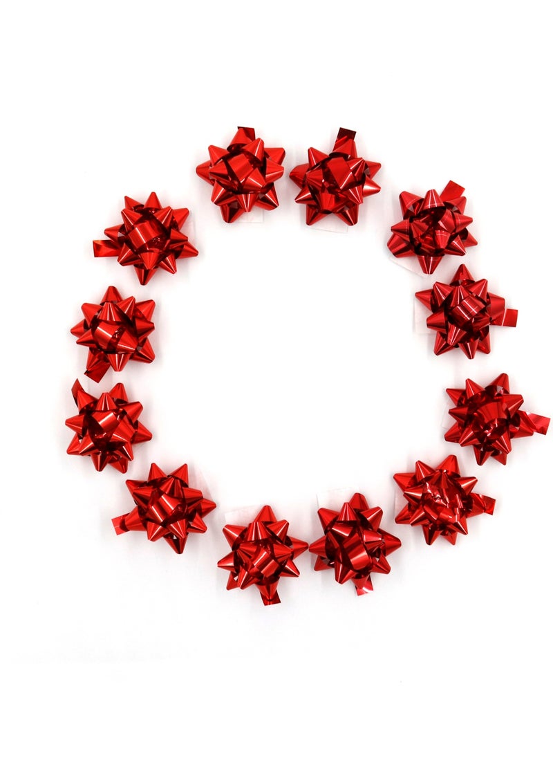 Repro Design - Red Metallic 50 Pieces Bow Ornament - Image 1