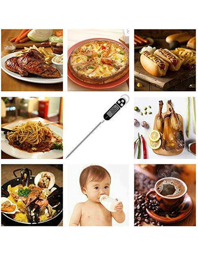 Cake Decor Digital Food Thermometer Kitchen Oven BBQ Cooking Meat Milk Water Measure Probe Tool Thermometer - High Accuracy, Instant Read, Multi-Purpose Cooking & Industrial Use - Image 2