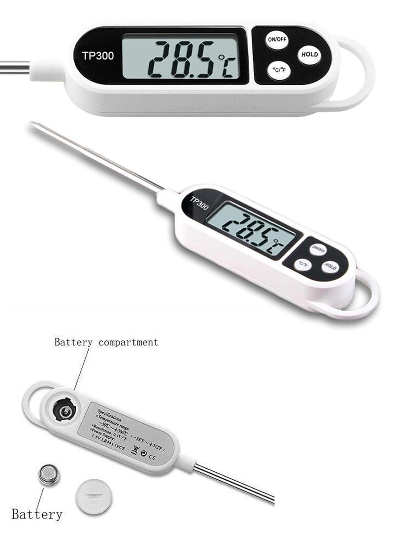 Cake Decor Digital Food Thermometer Kitchen Oven BBQ Cooking Meat Milk Water Measure Probe Tool Thermometer - High Accuracy, Instant Read, Multi-Purpose Cooking & Industrial Use - Image 4