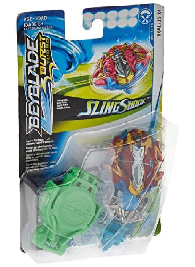 BeyBlade - Burst Turbo Slingshock Xcalius X4 Starter Pack Battling Top And Right/Leftspin Launcher Age 8+ - Image 1