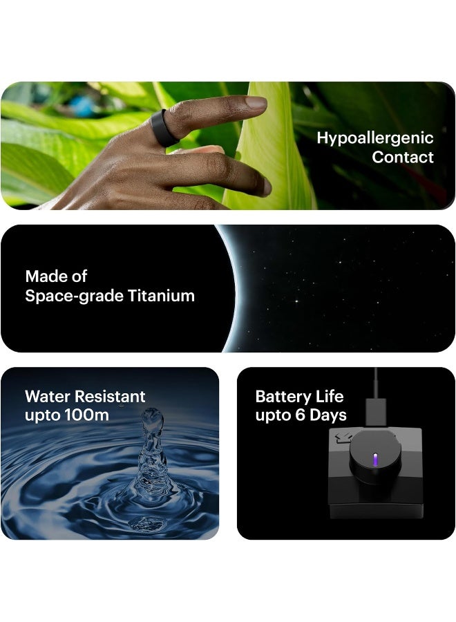 ULTRAHUMAN Ultrahuman Ring AIR-Smart Ring Health Tracker, Size First with Ultrahuman Sizing Kit,Sleep Tracker,Smart Ring for Men/Women,Fitness Tracker - Matte Gray (Size 14)  - Image 5