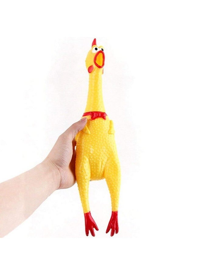 Sage Square Sage Square Hilarious 32cm Squeaking Screaming Chicken Toy for Kids, Silly Squeezing & Squawking Novelty Gift Idea � Vibrant Colors & Wacky Design  - Image 1