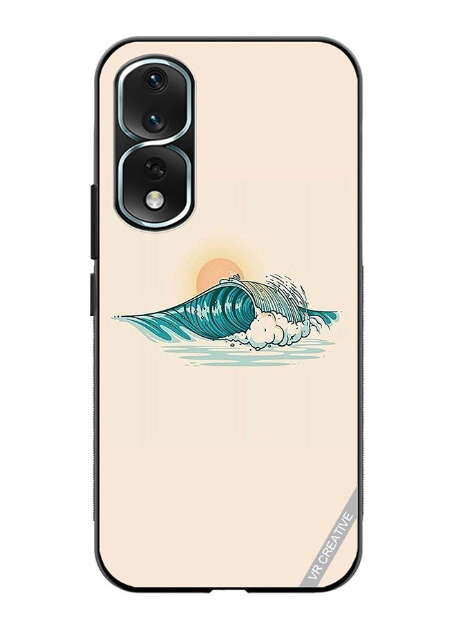 VR CREATIVE Protective Case Cover For Honor 80 Pro Waves Design Multicolour  - Image 1