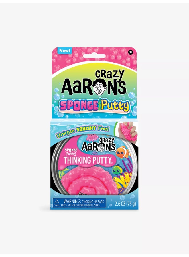 Crazy Aaron's عجينة إسفنجية - حجم كامل 4" علبة عجينة تفكير | قوام هوائي: فريد وخفيف الوزن "مثل الإسفنج" | لعبة ضغط للتخفيف من التوتر - Image 1
