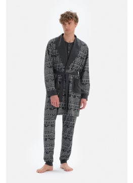 Anthracite Shawl Collar Metering Printed Dressing Gown - pzsku/Z0AD64D6D5183FAE6BD78Z/45/_/1733393204/d70dda02-5aee-4611-9c49-e1344080b8ac