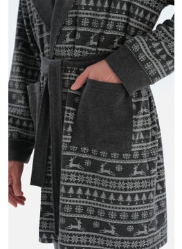 Anthracite Shawl Collar Metering Printed Dressing Gown - pzsku/Z0AD64D6D5183FAE6BD78Z/45/_/1733393206/a8cff68b-4316-4416-8bc7-0b749e67c593