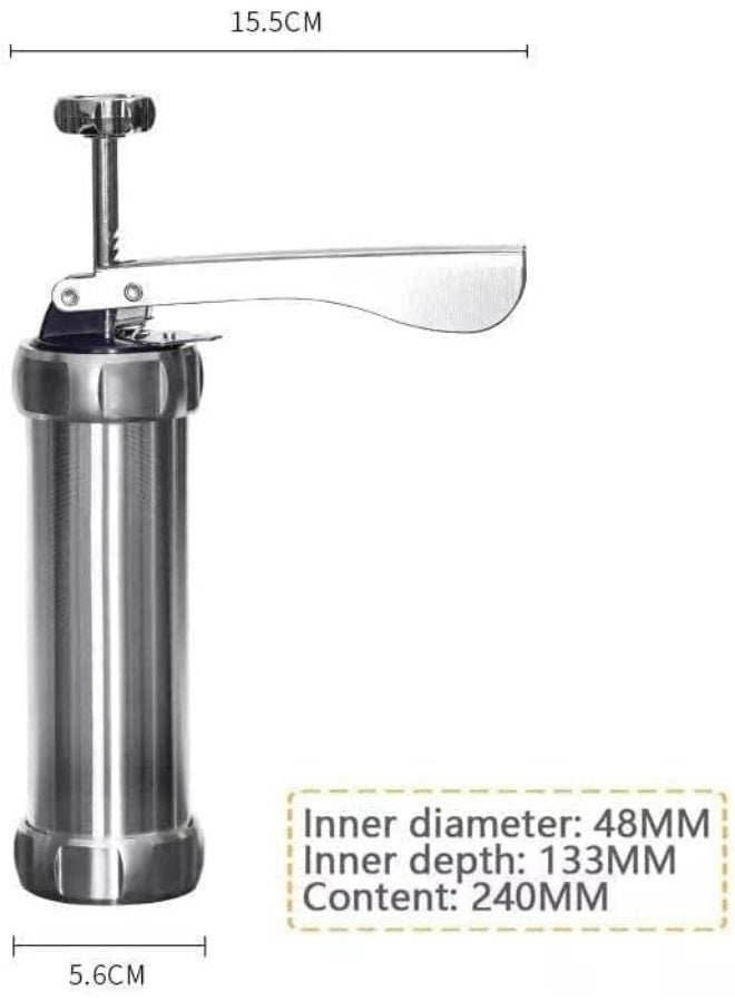 Cookie Press Machine with 20 Discs and Multiple Nozzles – Biscuit Maker Tool for Petit Four, Cookies & French Pastries, Ideal for Home Baking - Image 4