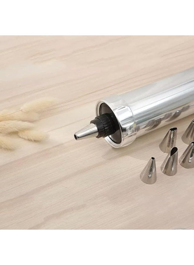 Cookie Press Machine with 20 Discs and Multiple Nozzles – Biscuit Maker Tool for Petit Four, Cookies & French Pastries, Ideal for Home Baking - Image 2