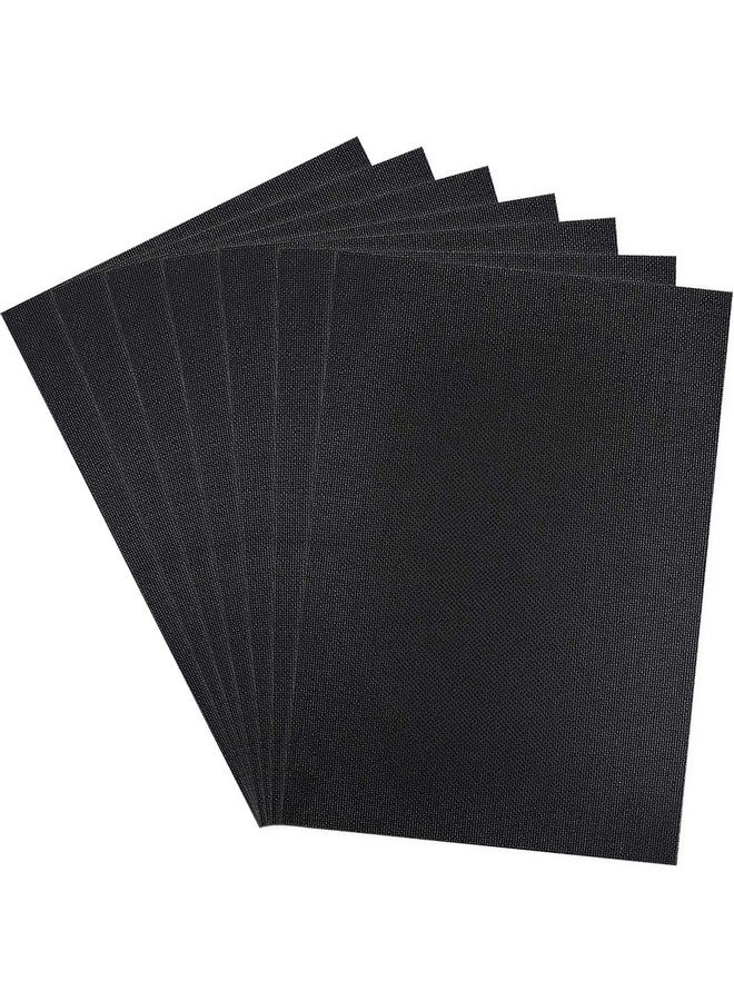 Similane 6 Pcs Cross Stitch Aida Cloth Embroidery Cloth Cross Stitch Fabric 14 Count Black Aida Easy To Use Cross Stitch Embroidery Patterns Pictures 12 By 18 Inch - Image 1