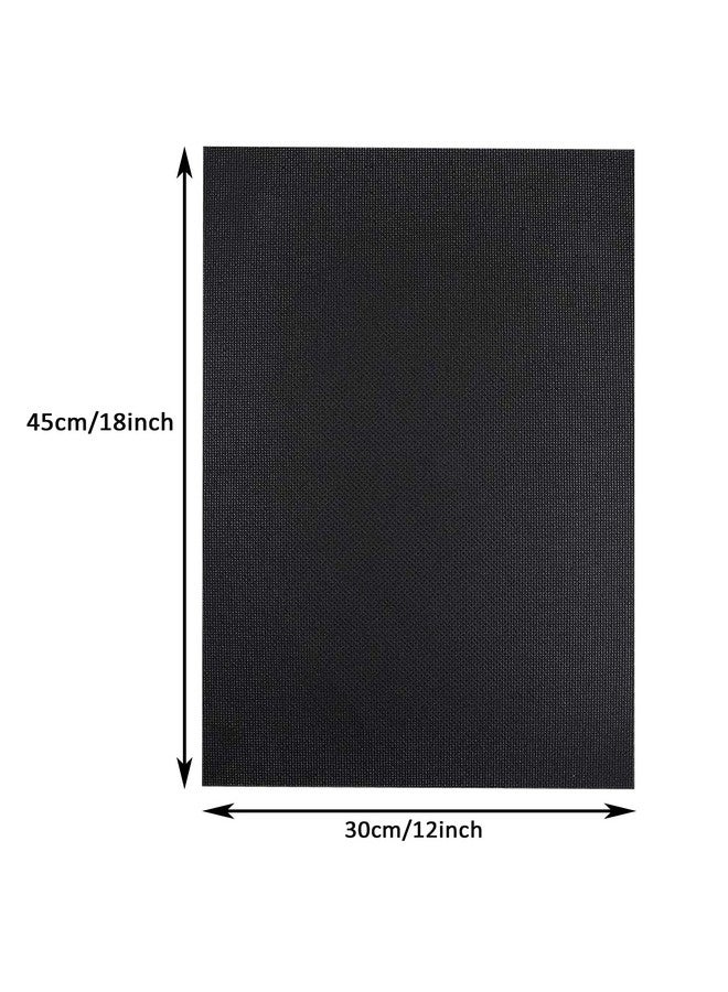 Similane 6 Pcs Cross Stitch Aida Cloth Embroidery Cloth Cross Stitch Fabric 14 Count Black Aida Easy To Use Cross Stitch Embroidery Patterns Pictures 12 By 18 Inch - Image 2