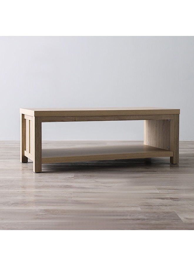 DANUBE HOME Verano Coffee Table Multifunctional Living Room Table Space Saving Center Table Modern Design Furniture for Home 120x49.5x44.5 cm White Oak  - Image 2