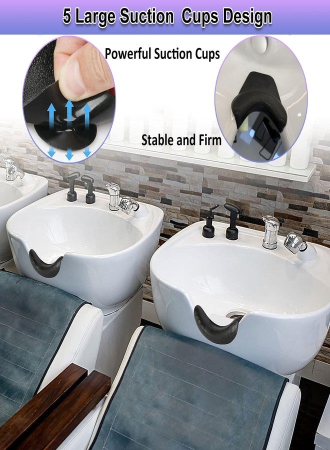 DBYANAN Shampoo Bowl Neck Rest for Sink, Silicone Neck Rest Cushion with Suction Cup, Portable Hair Washing Sink Neck Support Non-Slip for Salon Home Wash Basin - Image 4