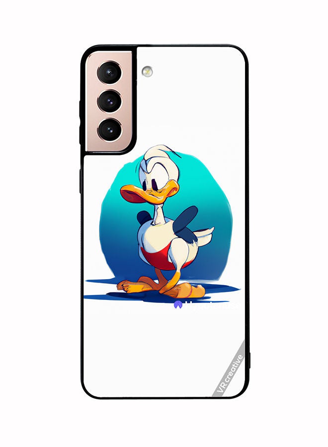VR CREATIVE Protective Case Cover For Samsung Galaxy S21 5G Donald Duck Design Multicolour - Image 1