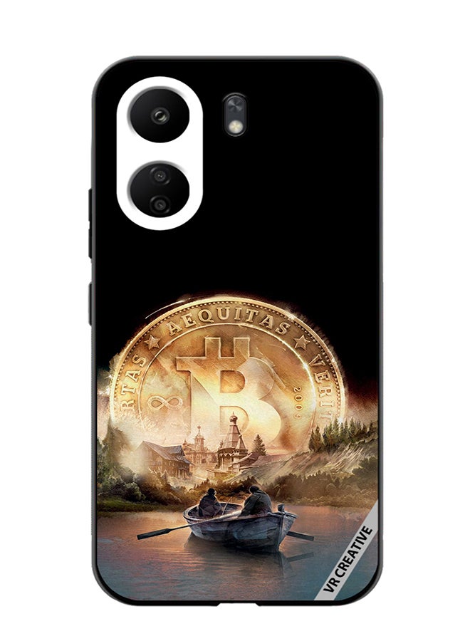 VR CREATIVE Protective Case Cover For Xiaomi Redmi 13C River Of Bitcoin Design Multicolour - Image 1