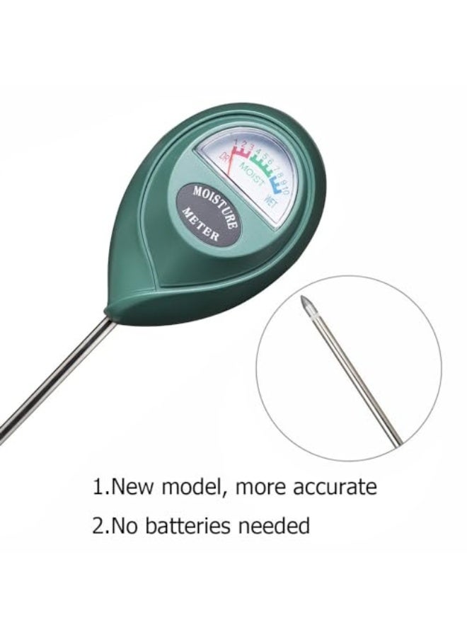 Generic JZS Plant Moisture Tester, Plant Water Meter with Three Zones and Ten Scales, Long Probe Deep Use Soil Moisture Meter, Humidity Meter for Flowerpot, Garden, Farm, Yard, No Batteries Required  - Image 2