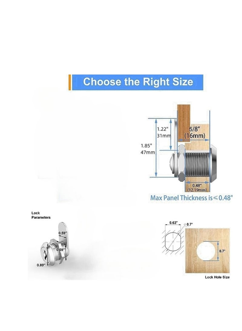 RONGXTAPE 1 Piece Drawer Lock Protects Important File Cabinet Lock - Image 3