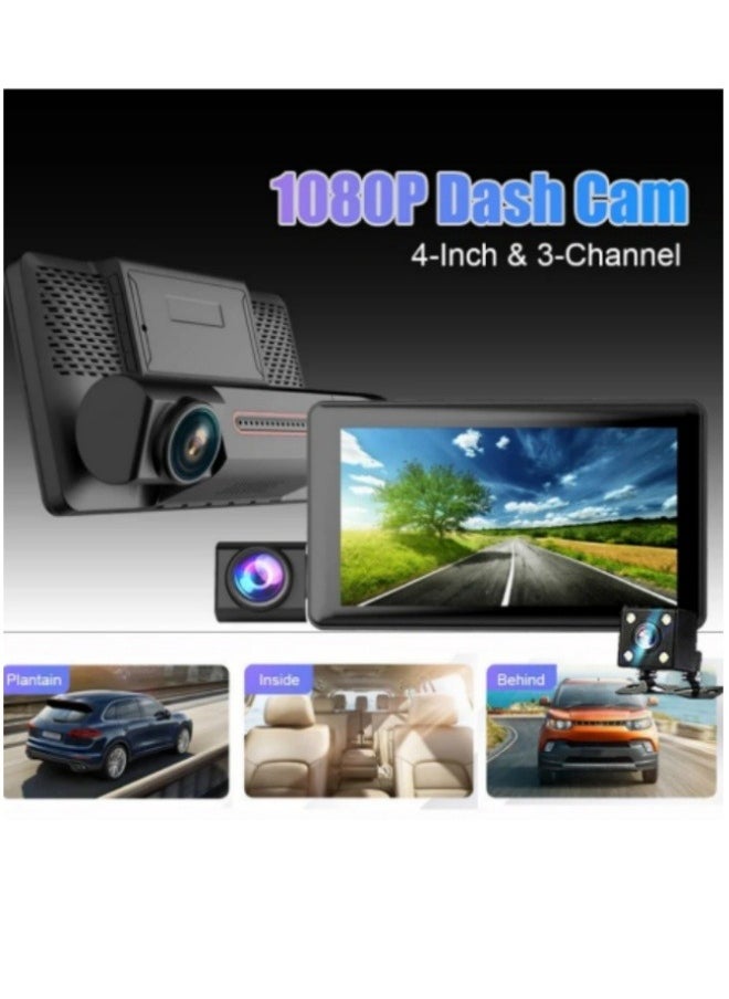 Dashcam 2024 new 1080P Dash Cam with 4" Screen: Capture Every Angle  Full HD Dash Cam