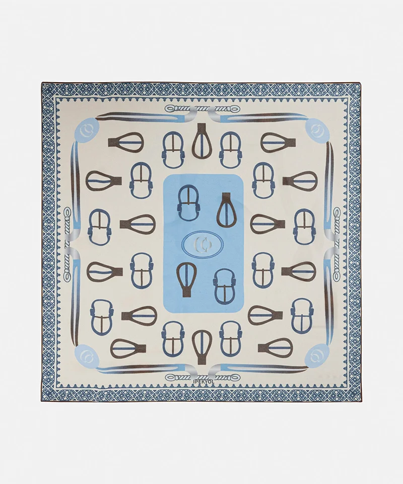 ابيكول Printed Silk Scarf