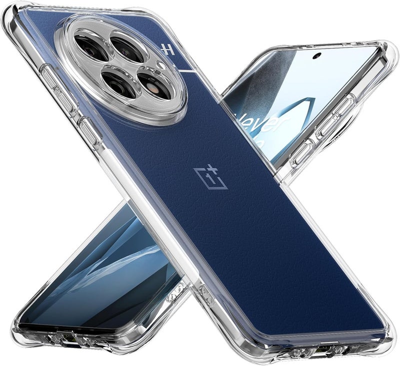 Realcase غطاء خلفي سيليكون لهاتف Oneplus 13 5G، مقاوم للخدوش، شفاف كريستالي، واقي للصدمات، غطاء خلفي لهاتف Oneplus 13 5G - Image 1