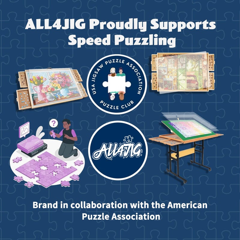 ALL4JIG Large Puzzle Binder â€“ Space-Saving Storage Folder for 500â€“1000 Piece Puzzle Collection, Holds 20 Puzzles, HD Film Pockets, Birthday Gift for Mom & Grandma - Image 4