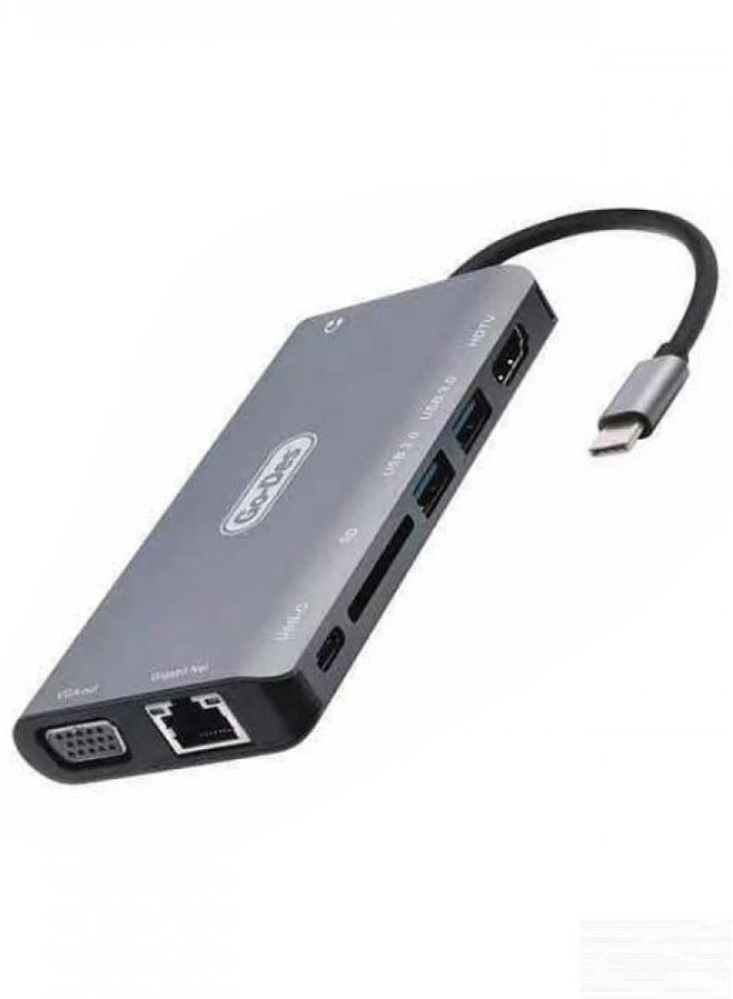 جو-ديز محول USB-C 9 في 1 من GO DES - Image 1
