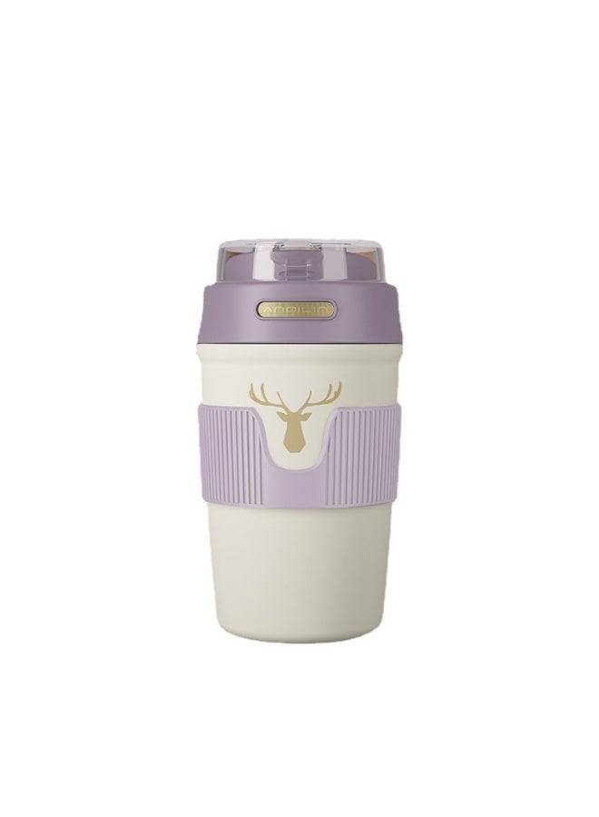 Anna Large Capacity Portable Stainless Steel Coffee Cup with Straw - 316 Steel - Image 3