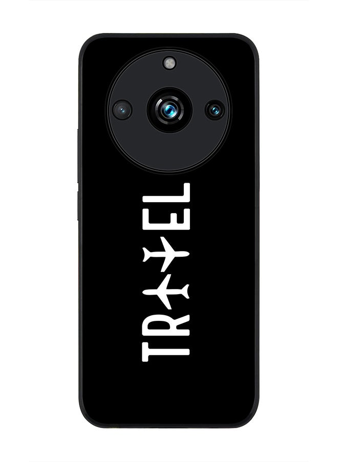 Stylizedd Rugged Black Edge case for Realme 11 Pro/Realme 11 Pro+, Custom Slim fit Flexible Anti Drop Thin Phone Case Cover - Travel - Image 1